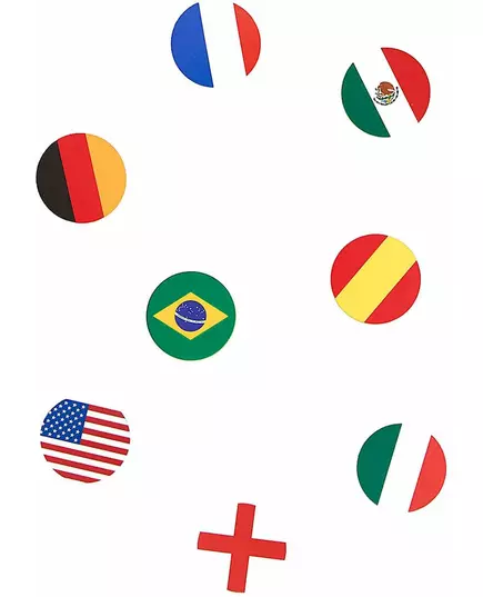 150 Multi-Nation Flag Table Confetti