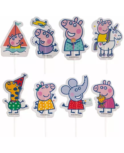 16 Peppa Gris papirkaketopper