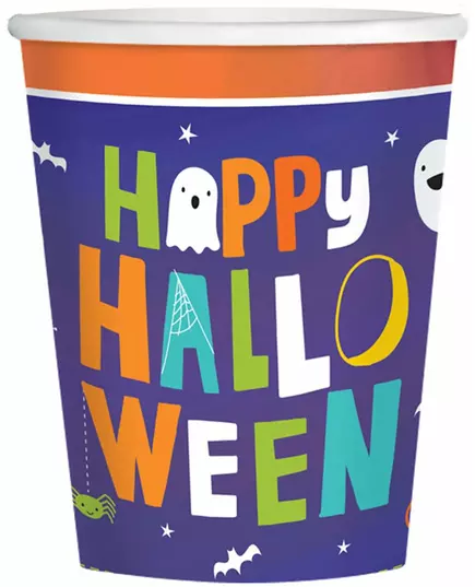 8 Halloween Friends 250 ml pappkopper
