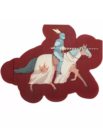 16 Burgundy Knight Napkins 33 x 24 cm