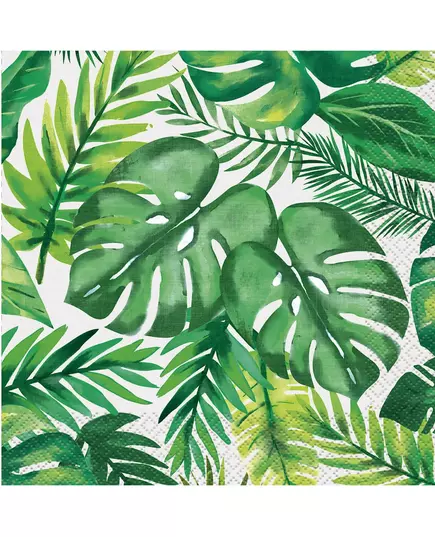 16 Palm Tropical Luau Paper Napkins 33 x 33 cm
