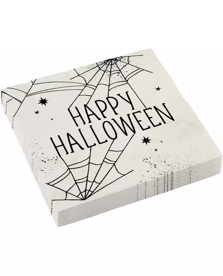 16 Spider Web Paper Napkins 33 x 33 cm