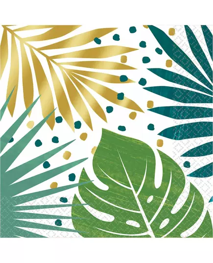 16 Tropical Chic Paper Napkins 33 x 33 cm