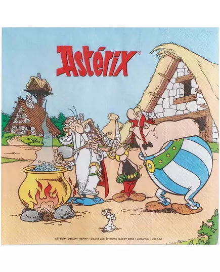 20 Asterix-papirservietter 33 x 33 cm