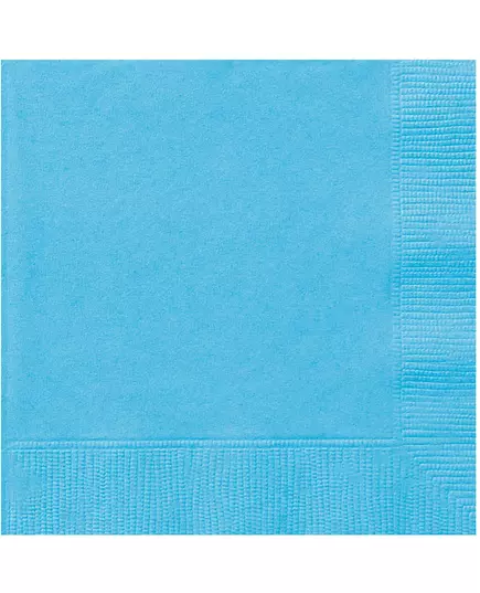 20 himmelblå papirservietter 33 x 33 cm