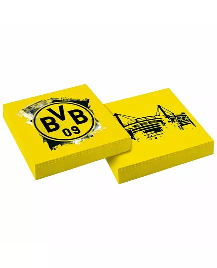 20 Borussia Dortmund paper napkins 33 x 33 cm