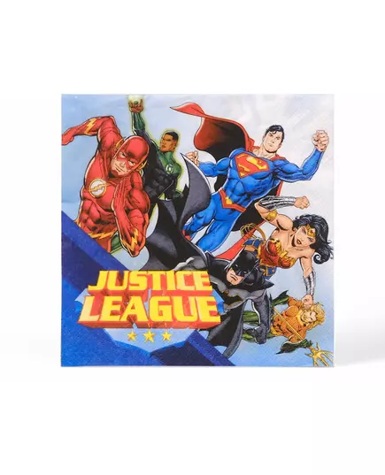 20 Justice League Paper Napkins 33 x 33 cm