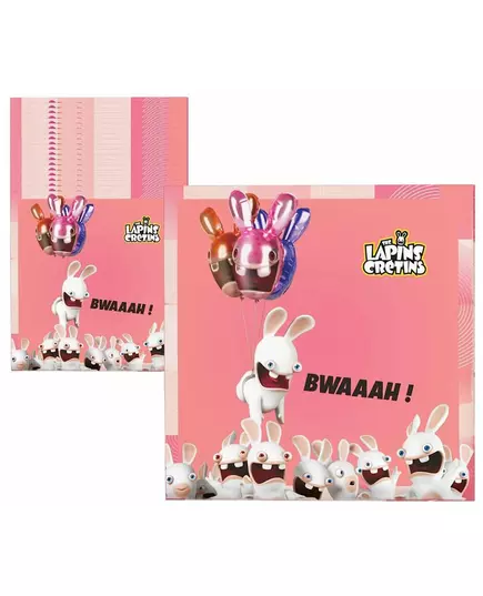 20 Raving Rabbids papirservietter 33 x 33 cm