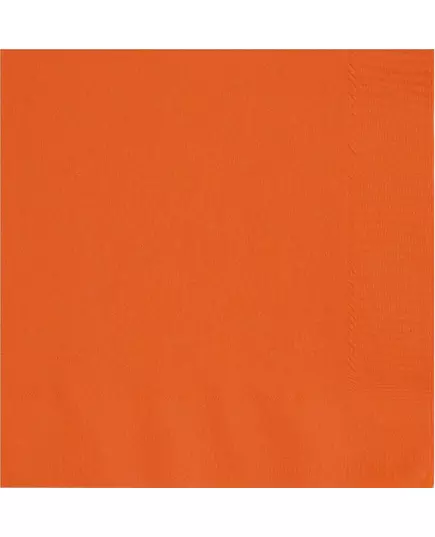 20 oransje papirservietter 33 x 33 cm