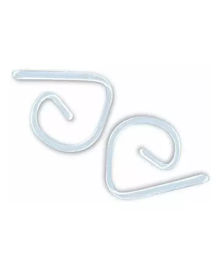 24 gjennomsiktige plastdukklips 5 x 5 cm