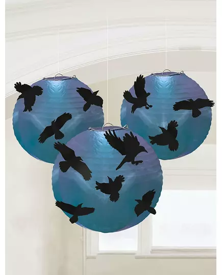 3 Lanterns with Boneshine Fever Crows