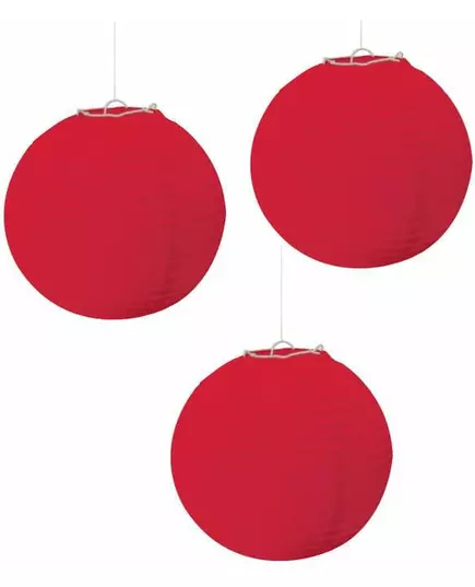 3 røde lykter