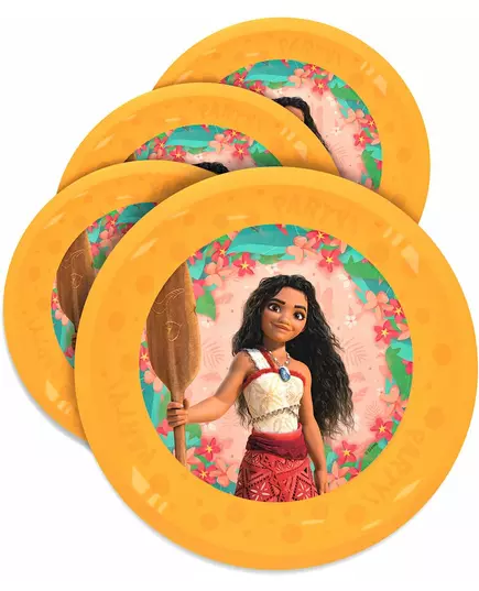 4 Vaiana 2 reusable plates 21 cm