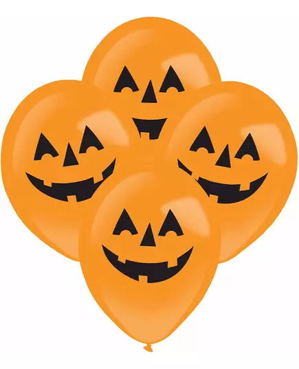 Halloween Pumpkin LED Balloons 27.5 cm