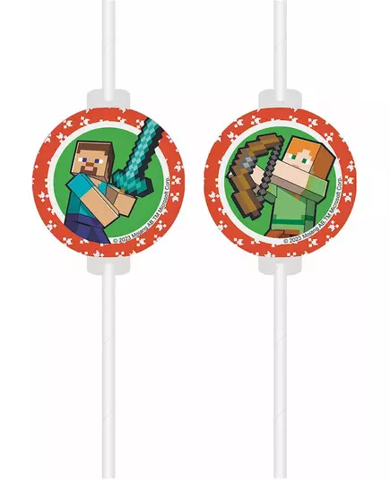 4 Minecraft medaljongpapirsugerør