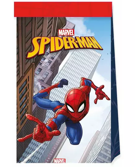4 Spiderman Fighter Paper Bags 22 x 13 cm