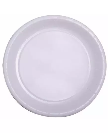 50 hvite papptallerkener 22 cm