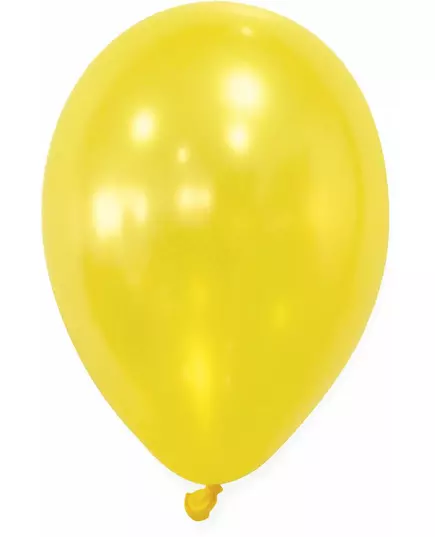 50 metalliske gule ballonger 30 cm