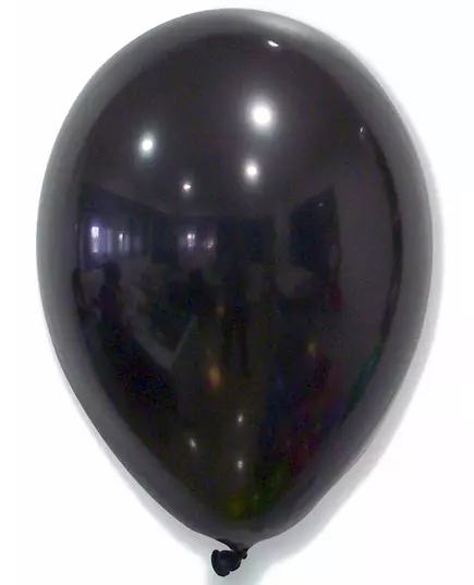 50 black balloons 30 cm