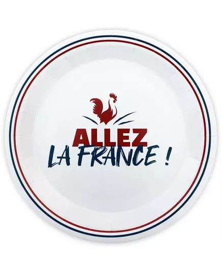 6 Allez la France 23 cm paper plates