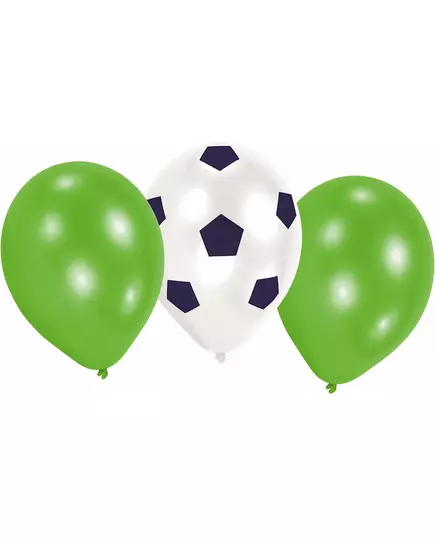 6 Latex Football Balloons 70 cm