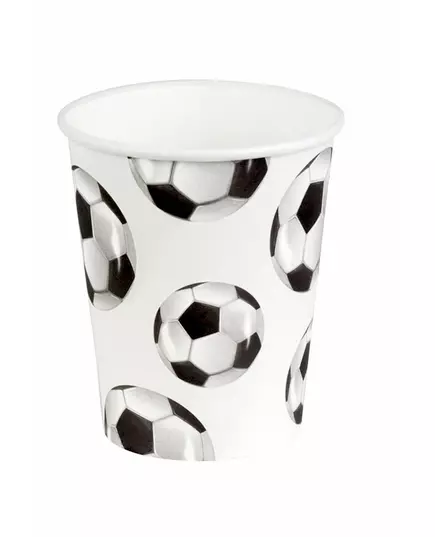 10 Football Party 21 cl cardboard cups