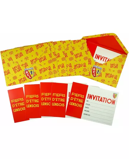 6 RC Lens Invitations and Envelopes