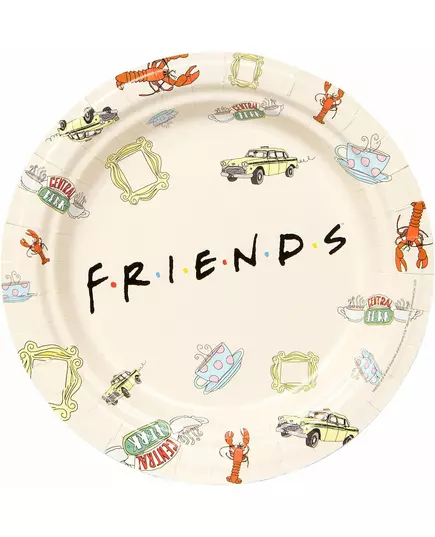 8 Friends paper plates 23 cm