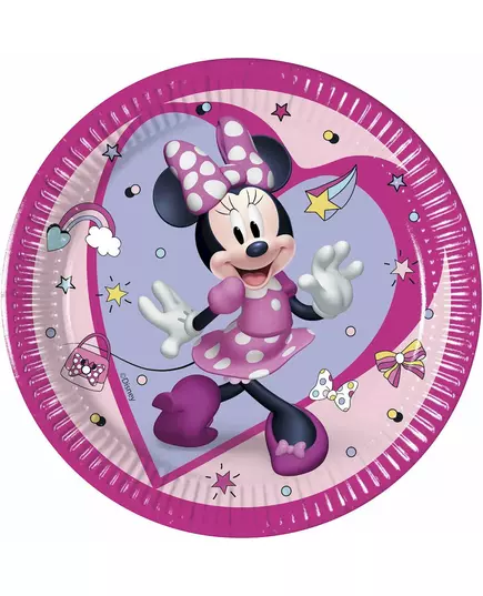 8 Minnie Junior papirtallerkener 20 cm