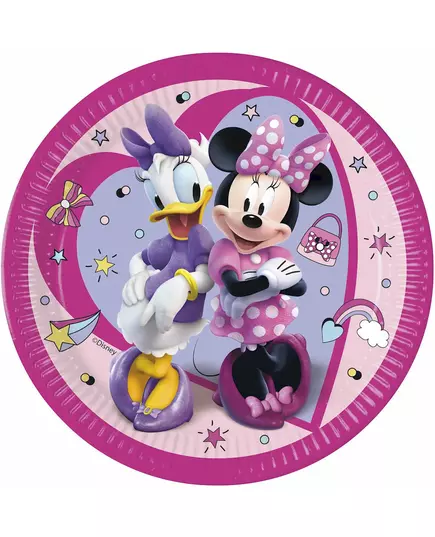 8 Minnie Junior papirtallerkener 23 cm