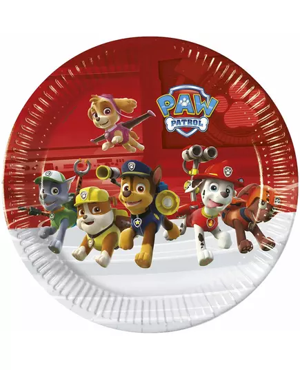 8 Paw Patrol Ready for Action Paper Plates 23 cm
