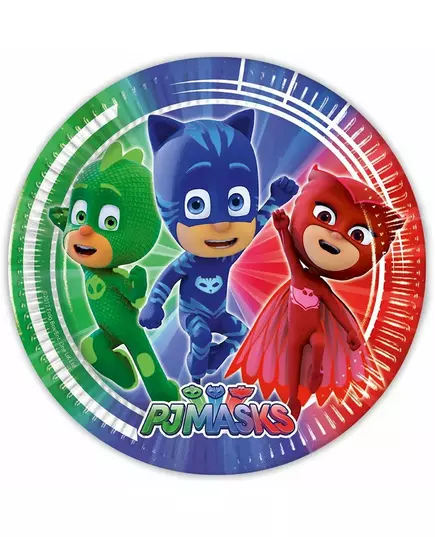 8 PJ Masks papirtallerkener 23 cm