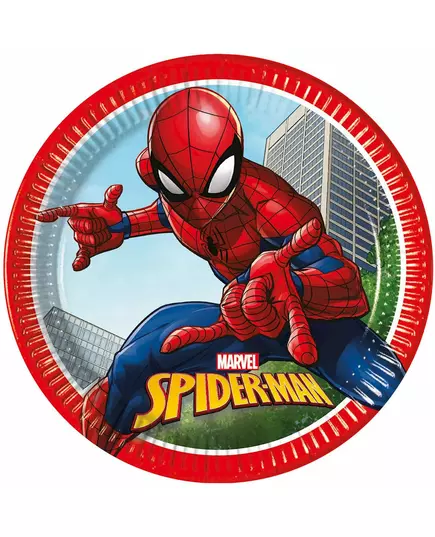 Spiderman Fighter-papirtallerkener 23 cm