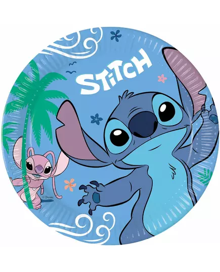 8 Stitch 23 cm papirtallerkener