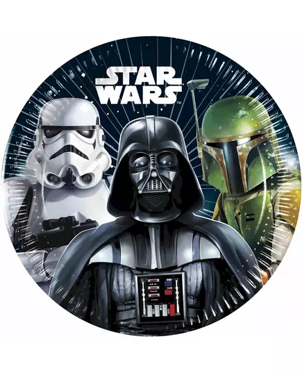 8 Star Wars Galaxy-papirtallerkener 20 cm