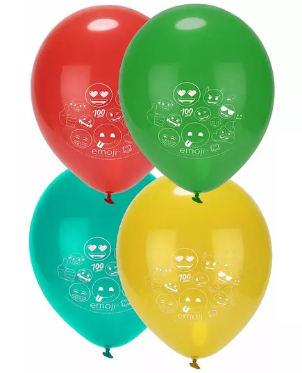Emoji Printed Latex Balloons