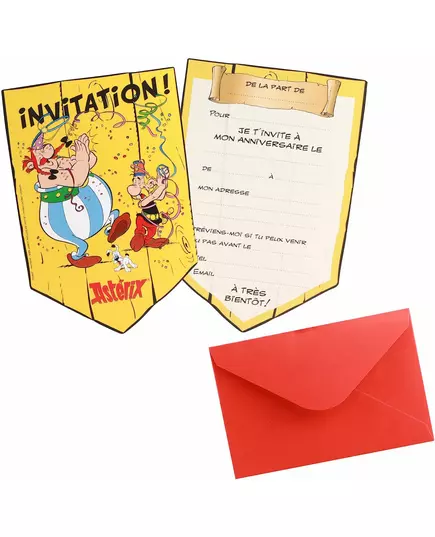 8 Asterix-invitasjonskort