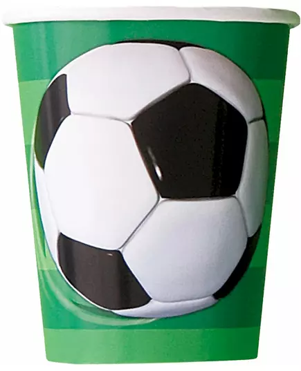 8 Football Cardboard Cups