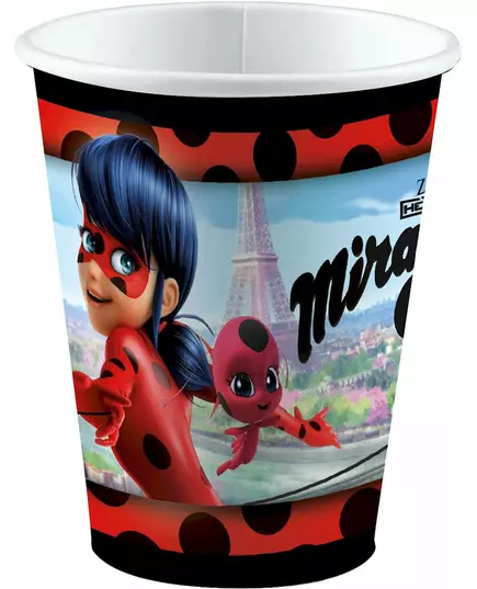 8 marihøne i Paris 250 ml pappkopper