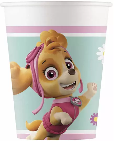 8 Paw Patrol Skye og Everest 200 ml pappkopper