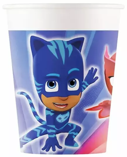 8 PJ Masks pappkopper 200 ml