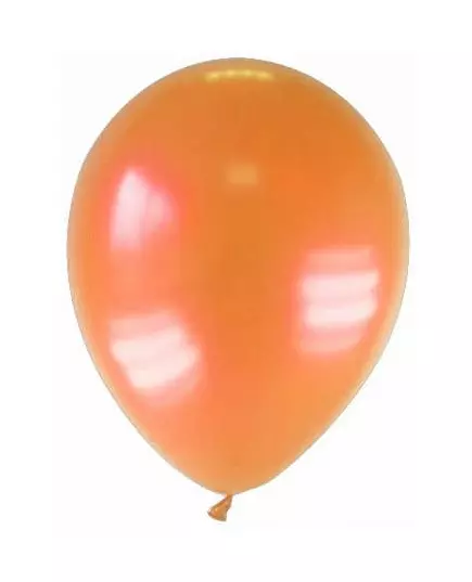12 oransje metalliske ballonger 28 cm