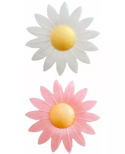8 kakedekorasjoner med vaffelblomster