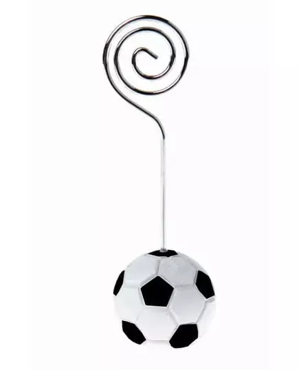 4 Football ball place cards 3 x 9 cm