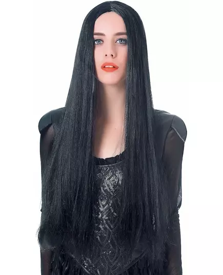 Very long black wig for women - 75cm