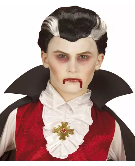 Tofarget vampyrparykk til barn Halloween