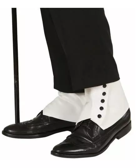 On adult white shoes