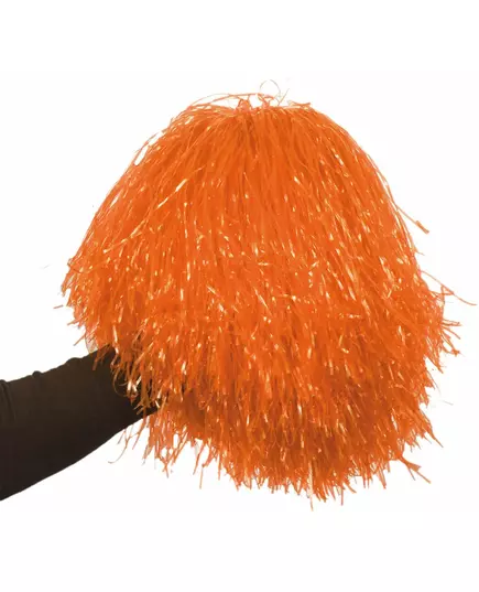 Metallic orange pompom