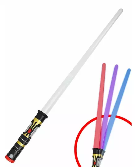3-i-1 80 cm uttrekkbar lysende lyssverd