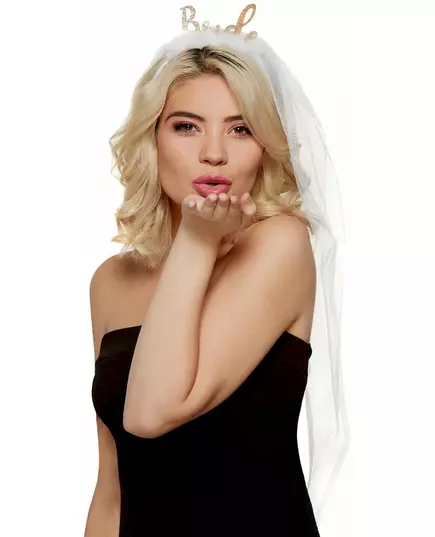 Bride headband with veil for adult EVJF
